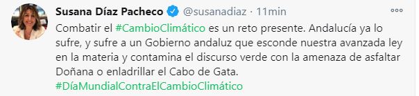 Susana Díaz acusa al PP de 'querer enladrillar' Cabo de Gata y oculta que el PSOE impulsó el hotel del Algarrobico