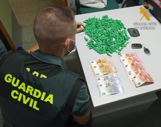 Detenido en Vícar tras ser sorprendido con 190 dosis de cocaína