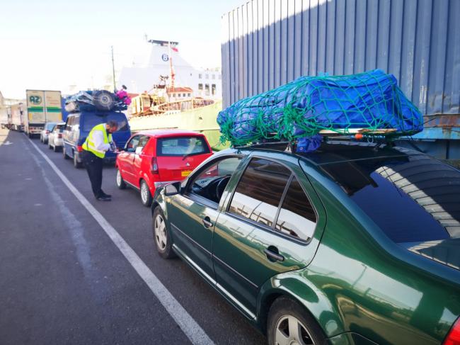 Las navieras ofrecen más de 50.00 plazas semanales entre Almería y el norte de África en la OPE 2019