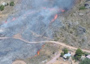 Estabilizado un incendio forestal declarado este domingo en Enix