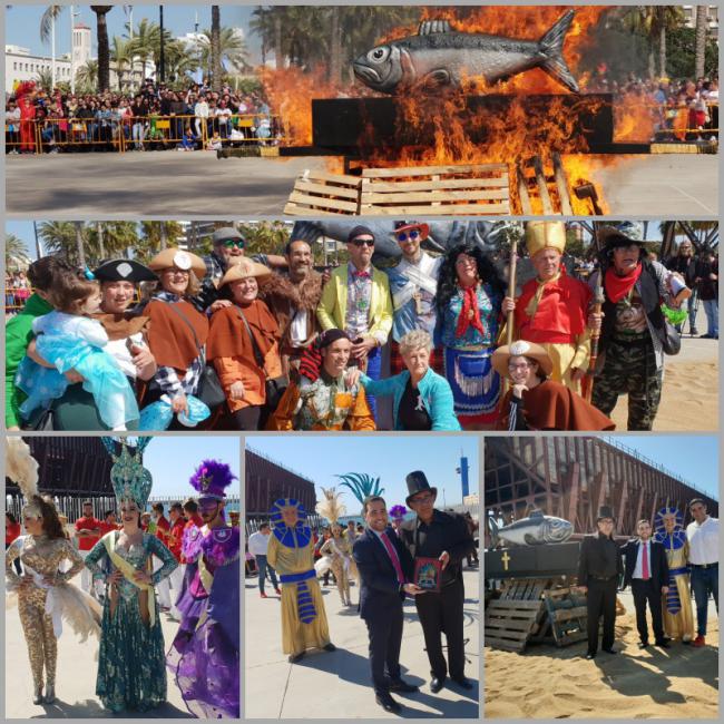 El Carnaval de Almería pone punto y final con el tradicional Entierro de la Sardina