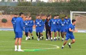 La UD Almería se prepara para el desafío en el Bernabéu