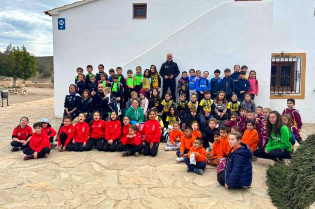 Bautizo espeleológico para más de 80 escolares en los Karst de Sorbas