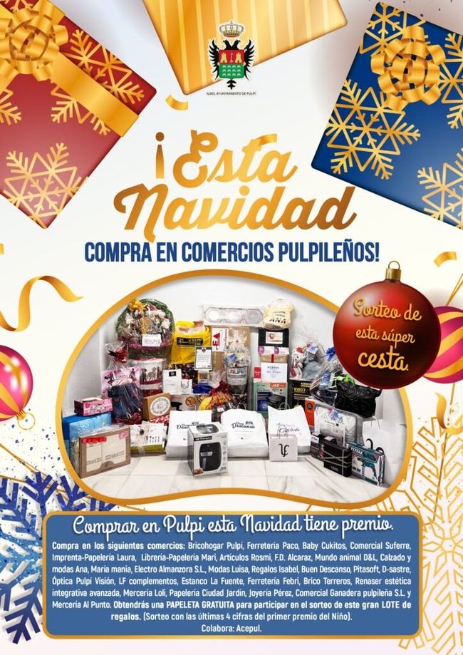 Apoya el comercio local en Pulpí esta Navidad y gana premios