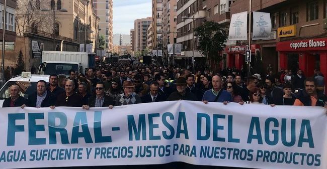 FERAL y la Mesa del Agua de Almería se suman al paro general agrario