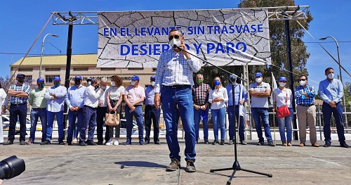 La Mesa del Agua de Almería participa en la defensa del trasvase Tajo-Segura en Huércal-Overa