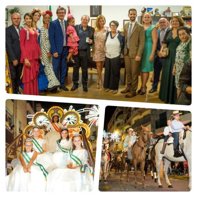 Arranca la Feria de Adra con el pregón y un multitudinario desfile de carrozas