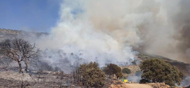 Se mantiene un dispostivo por un nuevo incendio en la Sierra de Gádor