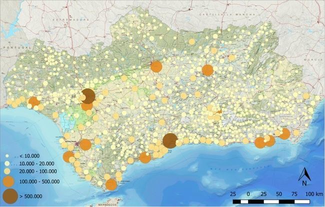 La capital, Roquetas y El Ejido acercarán su volumen de población antes de 2040