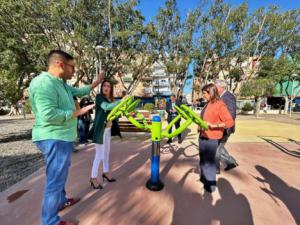 Instalación de pista de petanca y parque biosaludable en el entorno de la Bola Azul