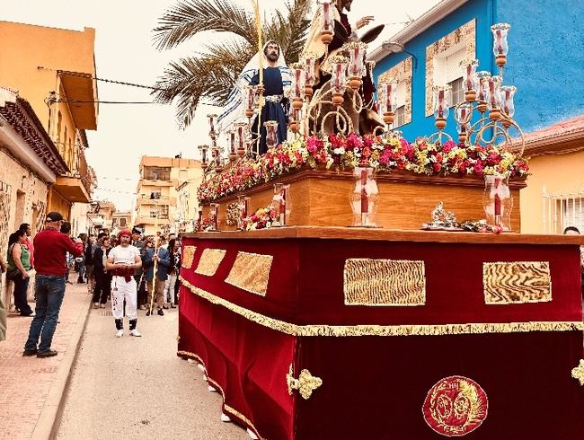 Emotiva procesión del Stmo. Cristo de la Victoria en Pulpí