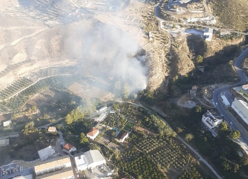 Extinguido el incendio forestal de Líjar