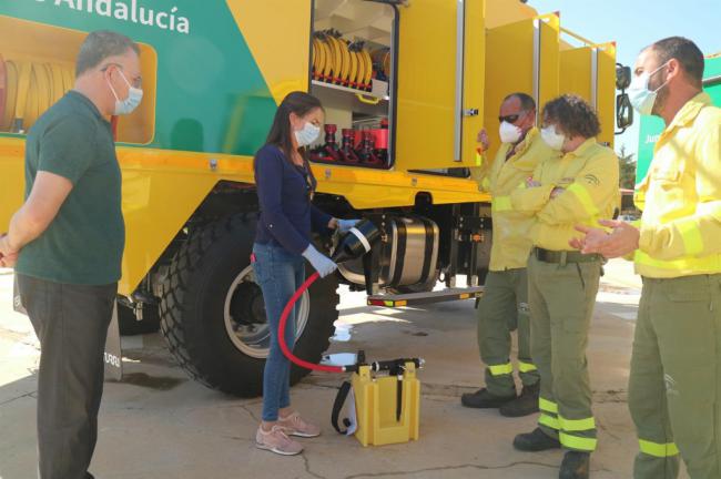 El Plan Infoca incorpora este año tres nuevos camiones autobomba en Almería