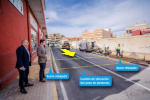 Mejoras de accesibilidad y seguridad vial en la Avenida Pablo Picasso de Roquetas