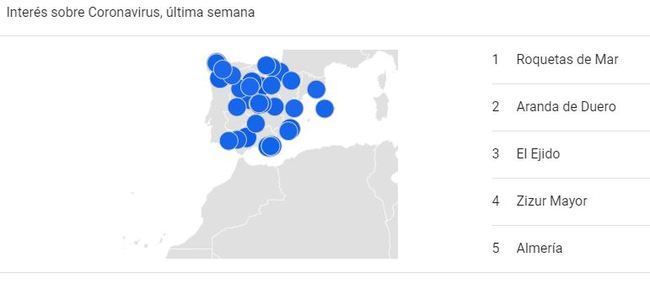 Los vecinos de Roquetas son los que más información demandan sobre el #COVID19 de toda España