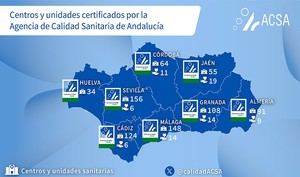 Certifican centros sanitarios en Almería dentro de los 177 de Andalucía en 2024