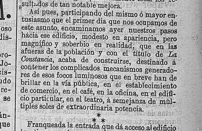 Hace 130 años que un médico y un fotógrafo crearon la primera compañía eléctrica de Almería