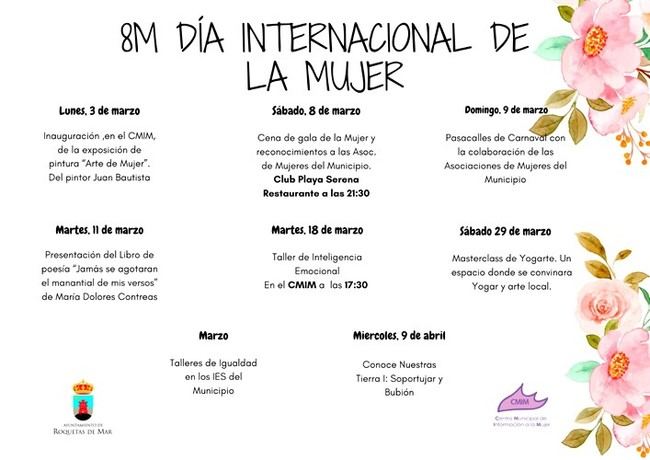 Roquetas de Mar celebra el Día de la Mujer con actividades durante todo marzo