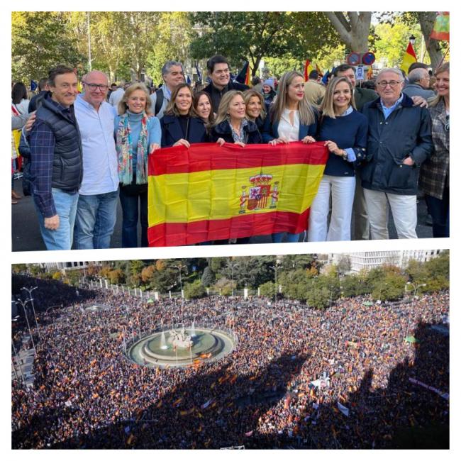 El PP de Almería vuelve a Madrid contra la amnistía