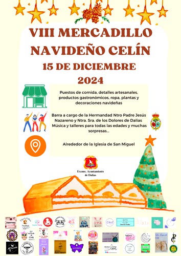 Celín acoge el VIII Mercadillo Navideño con 48 comercios participantes