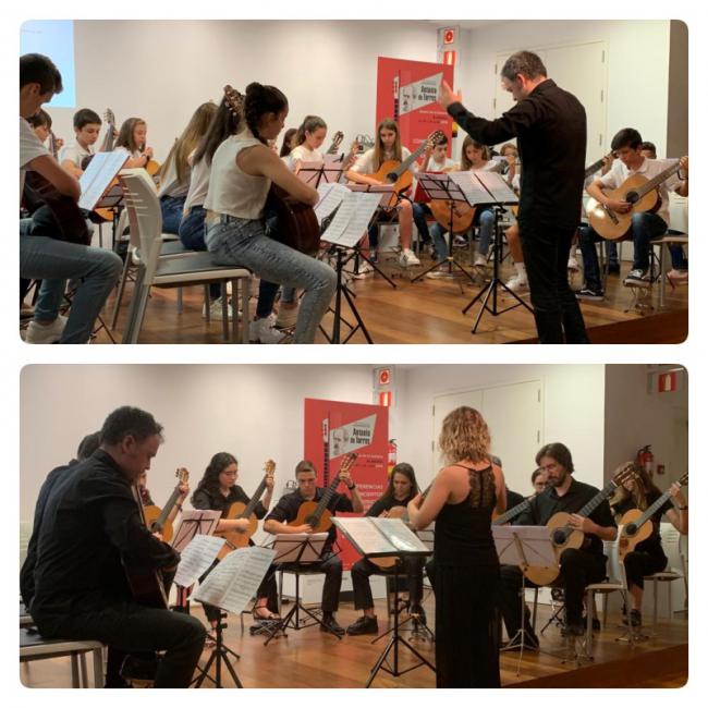 Alumnos de la Escuela Municipal de Música de Roquetas en el homenaje a Antonio de Torres