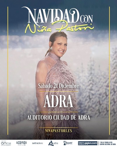 Concierto navideño de Niña Pastori este sábado en Adra