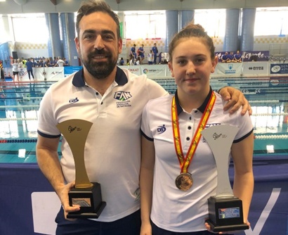 Dos almerienses con la selección andaluza alevín de natación