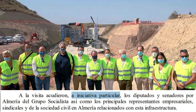 El Gobierno dice que el PSOE se autoinvitó a visitar las obras del AVE