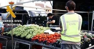 Desmantelan una banda que compraba productos hortícolas robados en Almería y Murcia y los vendían en mercadillos