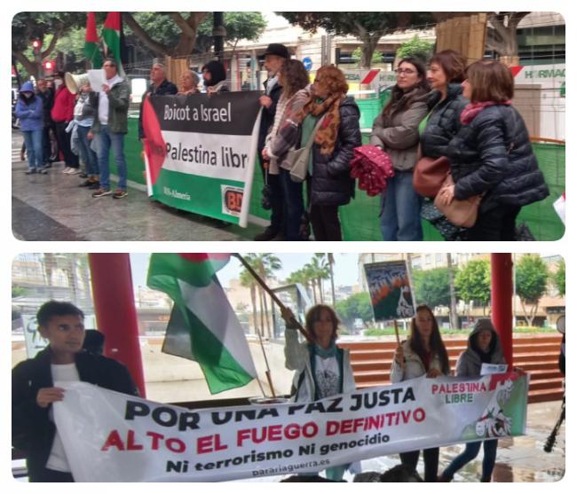 Dos concentraciones contra el genocidio del pueblo palestino