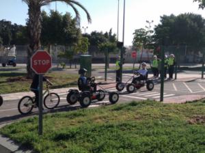 Divina Infantita, De El Ejido, Y Gabriel Cara, De Roquetas De Mar, en el Parque Infantil De Tráfico De Vícar