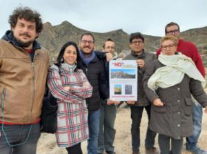 Adelante Andalucía contra el proyecto del tendido eléctrico de Huebro en Níjar