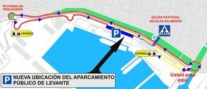 Reubican el parking del Muelle de Levante en Almería