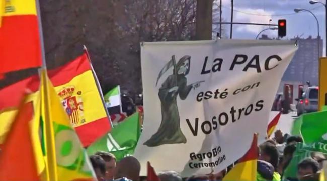 Agricultores protestan en Madrid por falta de medidas de la Unión Europea