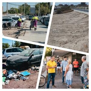 165 toneladas de residuos y 14 vehículos abandonados retirados en El Puche