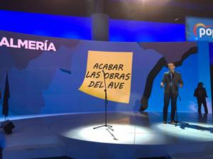 El alcalde de Almería reivindica el AVE en la Convención del PP