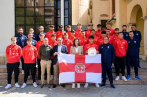 Recepción al Juvenil A de la UD Almería, subcampeón de la Copa del Rey