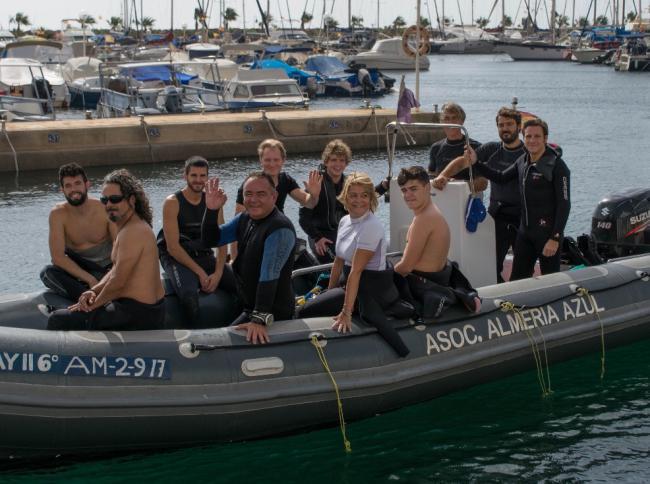 Más de cien kilos de residuos recogidos en la XII Jornada de Limpieza de Fondos Marinos en Aguadulce