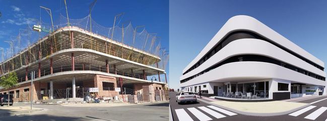 La estructura de la nueva residencia de mayores de Vera ya está levantada