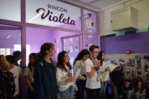 El Colegio José Saramago Abre Un 'Rincón Violeta'