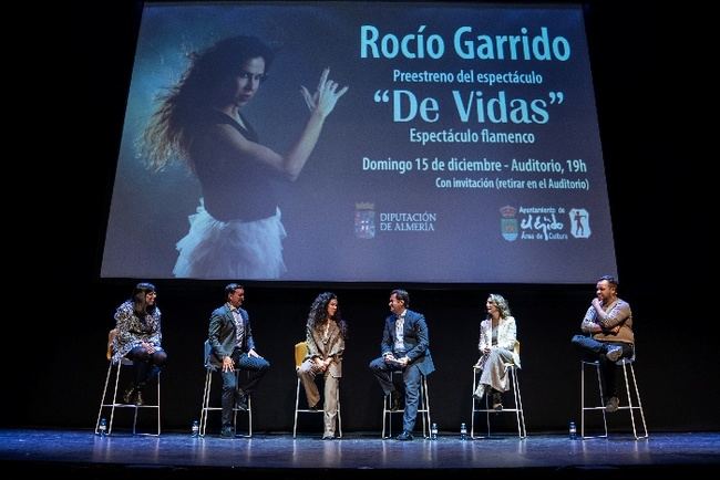 Preestreno del espectáculo 'De Vidas' de Rocío Garrido en El Ejido el 15 de diciembre