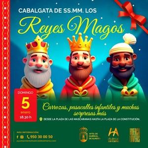 Huércal de Almería prepara una gran Cabalgata de Reyes con caramelos, juguetes y carbón dulce