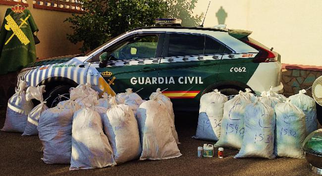 Se incautan 160 kilos de marihuana en Paterna del Río