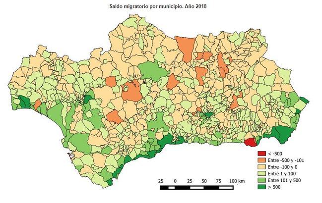 El Ejido es el segundo municipio andaluz con mayor saldo migratorio negativo