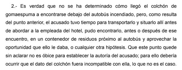 TSJA rebaja a nueve años y medio la condena a quien quemó un bus de La Vuelta