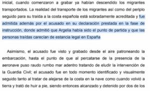 Niega patronear una patera aunque fue grabado por la GC