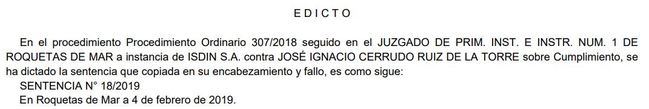 Condenado “en rebeldía” el líder municipal de Vox en Roquetas