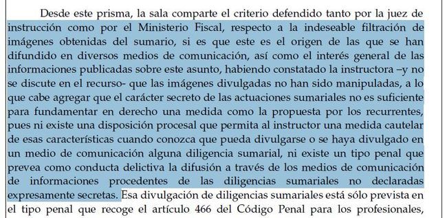 La Audiencia de Almería no ve delito en la difusión de las imágenes de las cámaras del centro de menores de Purchena