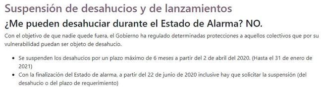 El Gobierno dijo que no habría desahucios en el Estado de Alarma pero permitió más de un centenar en Almería