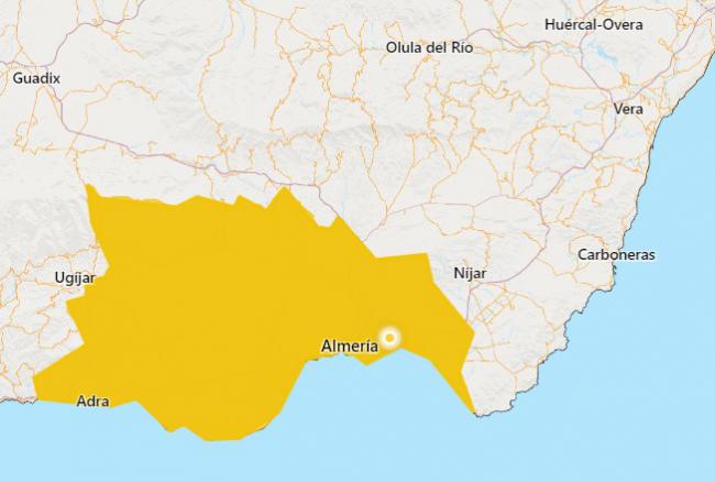 Almería está en alerta amarilla por altas temperaturas